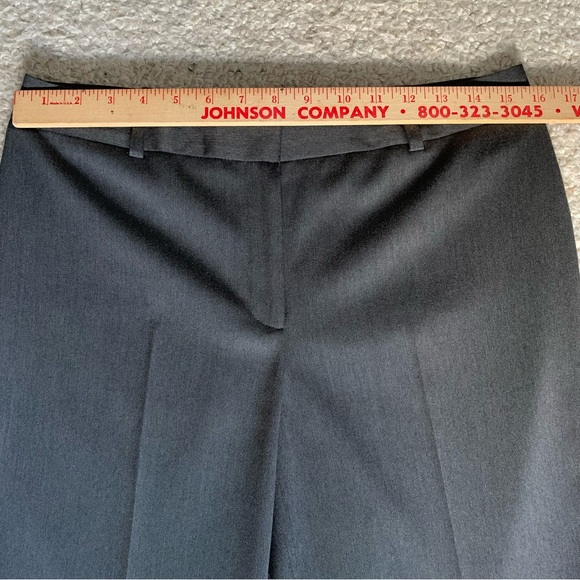 AK Anne Klein Stretch Straight Leg Trousers ~ Size 8 ~ Charcoal ~ Office Attire - Picture 11 of 14
